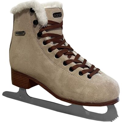 Łyżwy Figurowe Roces Suede Eco-Fur Beżowo-Brązowe 450702 00001-37 Łyżwy Figurowe Roces Suede Eco-Fur Beżowo-Brązowe 450702 00001-37