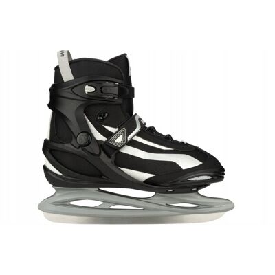 Łyżwy Męskie Sport Zimowy Nijdam Ice Hockey Skates Rozm. 42 Czarno-Srebrne Łyżwy Męskie Sport Zimowy Nijdam Ice Hockey Skates Rozm. 42 Czarno-Srebrne