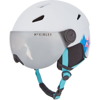 Mckinley, Kask Narciarski, Pulse Jr S2 Visor Hs-016 409106, Biały, Rozmiar S Mckinley, Kask Narciarski, Pulse Jr S2 Visor Hs-016 409106, Biały, Rozmiar S