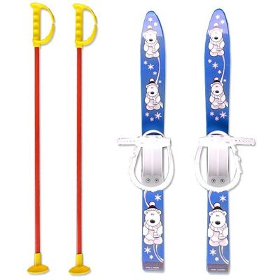 Narty Z Kijkami Dla Dziecka 70 Cm Marmat Blue Narty Z Kijkami Dla Dziecka 70 Cm Marmat Blue