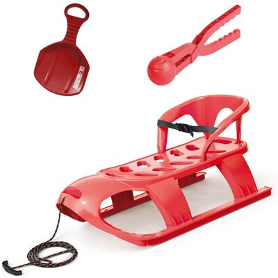 Prosperplastsanki Z Oparciem Bezzy Seat + Ślizg + Śnieżkomat Prosperplastsanki Z Oparciem Bezzy Seat + Ślizg + Śnieżkomat