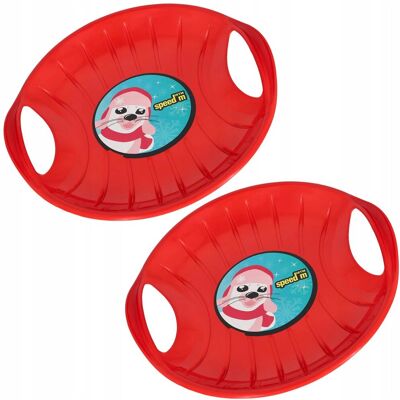 Kotarbau SANKI PLASTIKOWE ŚLIZG DO ZJEŻDŻANIA PO ŚNIEGU CZERWONY 60 CM ZESTAW 2 SZT. Kotarbau SANKI PLASTIKOWE ŚLIZG DO ZJEŻDŻANIA PO ŚNIEGU CZERWONY 60 CM ZESTAW 2 SZT.