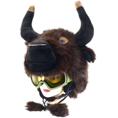 Cambell ZABAWNA NAKŁADKA NA KASK NARCIARSKI BYCZEK TORO MORDKA POMPONY OGONEK Cambell ZABAWNA NAKŁADKA NA KASK NARCIARSKI BYCZEK TORO MORDKA POMPONY OGONEK