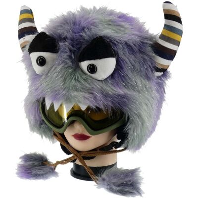 Cambell ZABAWNA NAKŁADKA NA KASK NARCIARSKI MONSTER MORDKA ROGI Z POMPONAMI FIOLET Cambell ZABAWNA NAKŁADKA NA KASK NARCIARSKI MONSTER MORDKA ROGI Z POMPONAMI FIOLET