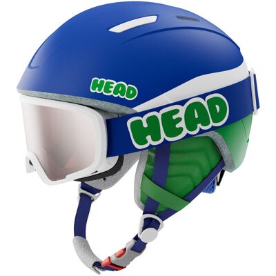 Zestaw kask + gogle Head Mojo Set Blue Green 2025 52-56 cm Zestaw kask + gogle Head Mojo Set Blue Green 2025 52-56 cm