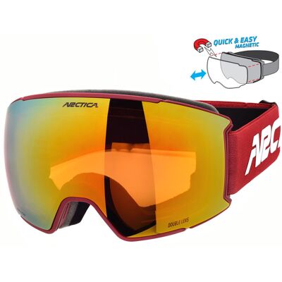 Gogle Narciarskie Arctica G-121a, Magnetyczne, Revo, Anti-Fog, Uv400, Kategoria 2 Gogle Narciarskie Arctica G-121a, Magnetyczne, Revo, Anti-Fog, Uv400, Kategoria 2