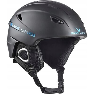 Kask narciarski Black Crevice M - Wentylowany, Regulowany, Lekki Kask narciarski Black Crevice M - Wentylowany, Regulowany, Lekki