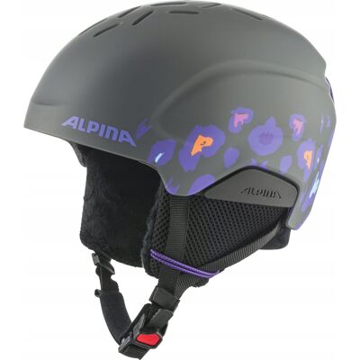 Kask Narciarski Dziecięcy Alpina Pizi Midnight/ Grey Leo Matt 51-55 Cm Kask Narciarski Dziecięcy Alpina Pizi Midnight/ Grey Leo Matt 51-55 Cm