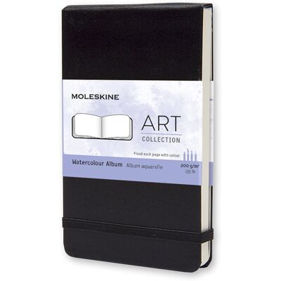 Album Akwarelowy Moleskine Art Collection Watercolor P (9x14cm), Czarna, Twarda Oprawa, 60 Stron Album Akwarelowy Moleskine Art Collection Watercolor P (9x14cm), Czarna, Twarda Oprawa, 60 Stron