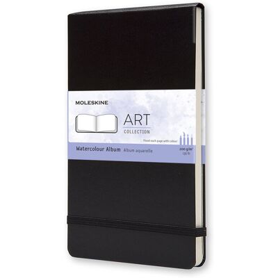 Album Moleskine Watercolor L (13x21cm), Czarna, Twarda Oprawa, 72 Strony Album Moleskine Watercolor L (13x21cm), Czarna, Twarda Oprawa, 72 Strony