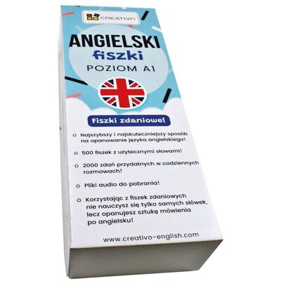 Angielski fiszki zdaniowe. Poziom A1 Angielski fiszki zdaniowe. Poziom A1