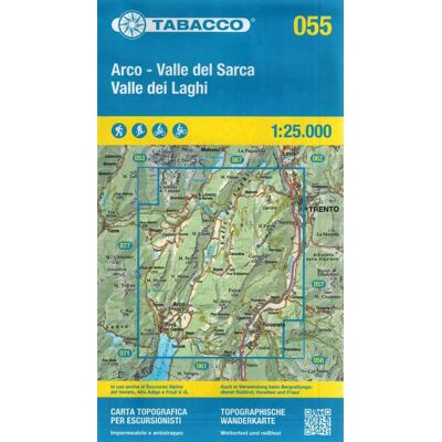 Arco - Valle del Sarca, Valle dei Laghui. Mapa turystyczna 1:25 000 Arco - Valle del Sarca, Valle dei Laghui. Mapa turystyczna 1:25 000