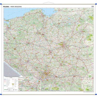 ArtGlob, mapa ścienna samochodowa Polska NAJNOWSZE WYDANIE 2026 ArtGlob, mapa ścienna samochodowa Polska NAJNOWSZE WYDANIE 2026