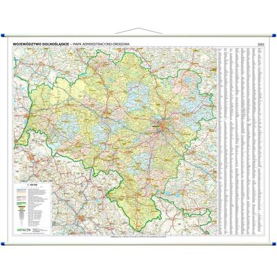 ArtGlob, mapa ścienna Województwo dolnośląskie WYDANIE 2026 1:200 000 ArtGlob, mapa ścienna Województwo dolnośląskie WYDANIE 2026 1:200 000