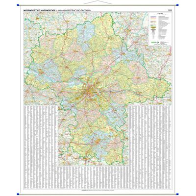 ArtGlob, mapa ścienna Województwo mazowieckie WYDANIE 2026 ArtGlob, mapa ścienna Województwo mazowieckie WYDANIE 2026