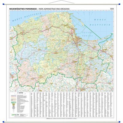 ArtGlob, mapa ścienna Województwo pomorskie WYDANIE 2026 ArtGlob, mapa ścienna Województwo pomorskie WYDANIE 2026
