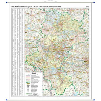 ArtGlob, mapa ścienna Województwo śląskie WYDANIE 2026 ArtGlob, mapa ścienna Województwo śląskie WYDANIE 2026