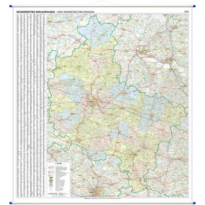 ArtGlob, mapa ścienna WYDANIE 2026 Województwo wielkopolskie ArtGlob, mapa ścienna WYDANIE 2026 Województwo wielkopolskie