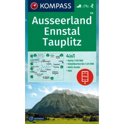 Ausseerland, Ennstal, Tauplitz. Wodoodporna mapa turystyczna 68. Ausseerland, Ennstal, Tauplitz. Wodoodporna mapa turystyczna 68.