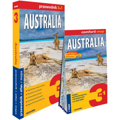 Australia 3w1: przewodnik + atlas + mapa Australia 3w1: przewodnik + atlas + mapa