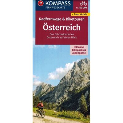 Austria. Długodystansowe szlaki rowerowe. Mapa turystyczna 1:300 000 Austria. Długodystansowe szlaki rowerowe. Mapa turystyczna 1:300 000