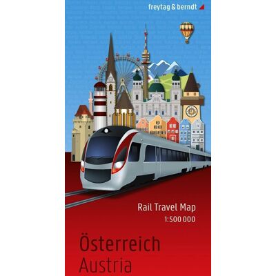 Austria. Mapa sieci kolejowej 1:500 000 Austria. Mapa sieci kolejowej 1:500 000