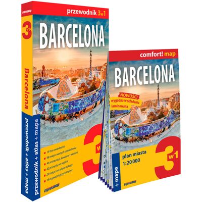 Barcelona 3w1: Przewodnik + atlas + mapa Barcelona 3w1: Przewodnik + atlas + mapa