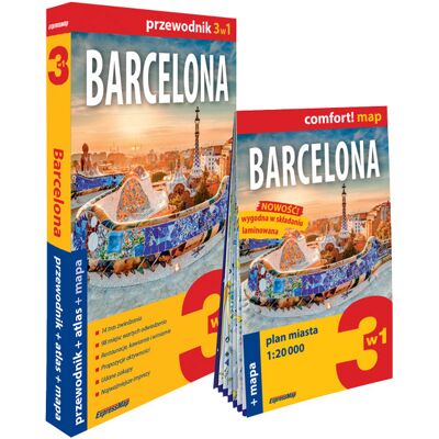 Barcelona 3w1: przewodnik + atlas + mapa Barcelona 3w1: przewodnik + atlas + mapa