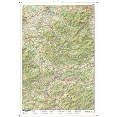 Beskid Śląski mapa ścienna, 1:50 000 ArtGlob Beskid Śląski mapa ścienna, 1:50 000 ArtGlob