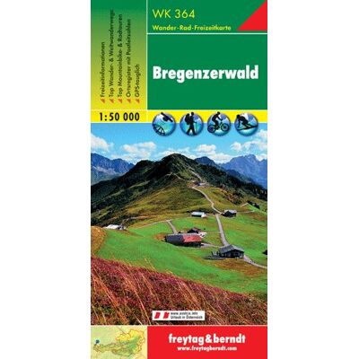 Bregenzerwald Alpy. Mapa 1:50 000 Bregenzerwald Alpy. Mapa 1:50 000