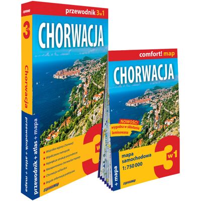 Chorwacja 3w1. Przewodnik, atlas i mapa Chorwacja 3w1. Przewodnik, atlas i mapa