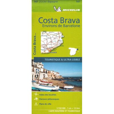 Costa Brava, Barcelona i okolice. Mapa samochodowo-turystyczna 1:150 000 Costa Brava, Barcelona i okolice. Mapa samochodowo-turystyczna 1:150 000