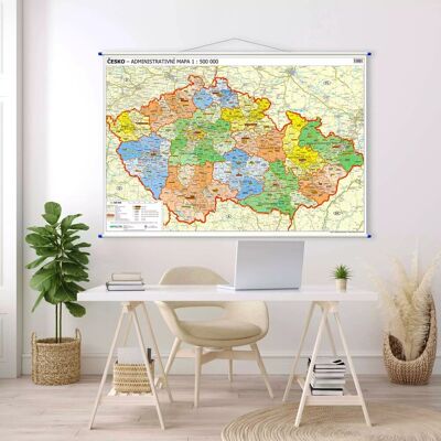 Czechy. Mapa ścienna administracyjna 1:500 000 Czechy. Mapa ścienna administracyjna 1:500 000