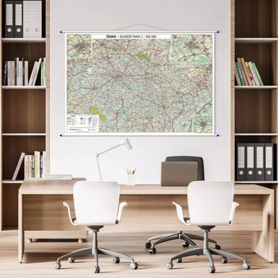 Czechy. Mapa ścienna drogowa 1:500 000 Czechy. Mapa ścienna drogowa 1:500 000