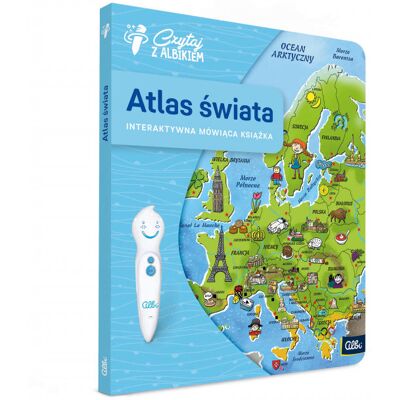Czytaj z Albikiem, Atlas świata, interaktywna mówiąca książka Czytaj z Albikiem, Atlas świata, interaktywna mówiąca książka