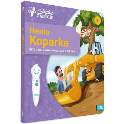 Czytaj z Albikiem, Henio Koparka, interaktywna mówiąca książka Czytaj z Albikiem, Henio Koparka, interaktywna mówiąca książka