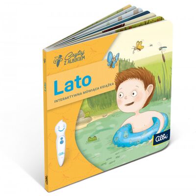Czytaj z Albikiem, Lato, interaktywna mówiąca mini książka Czytaj z Albikiem, Lato, interaktywna mówiąca mini książka