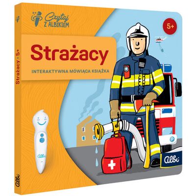 Czytaj z Albikiem, Strażacy, interaktywna mówiąca mini książka Czytaj z Albikiem, Strażacy, interaktywna mówiąca mini książka