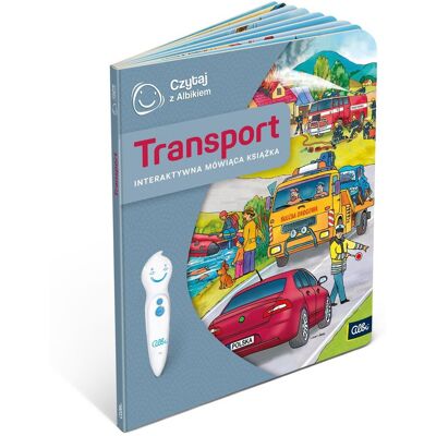 Czytaj z Albikiem, Transport, interaktywna mówiąca książka Czytaj z Albikiem, Transport, interaktywna mówiąca książka