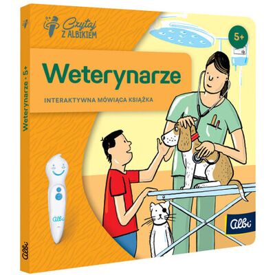 Czytaj z Albikiem, Weterynarze, interaktywna mówiąca mini książka Czytaj z Albikiem, Weterynarze, interaktywna mówiąca mini książka