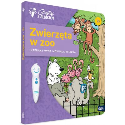 Czytaj z Albikiem, Zwierzęta w zoo, interaktywna mówiąca książka Czytaj z Albikiem, Zwierzęta w zoo, interaktywna mówiąca książka