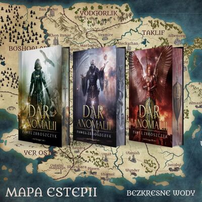 Dar anomalii Trylogia (twarda oprawa, barwione brzegi, autograf, mapa, zakł. magn.) Dar anomalii Trylogia (twarda oprawa, barwione brzegi, autograf, mapa, zakł. magn.)