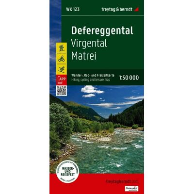 Defereggental, Virgental, Matrei. Wodoodporna mapa turystyczna 1:50 000 Defereggental, Virgental, Matrei. Wodoodporna mapa turystyczna 1:50 000
