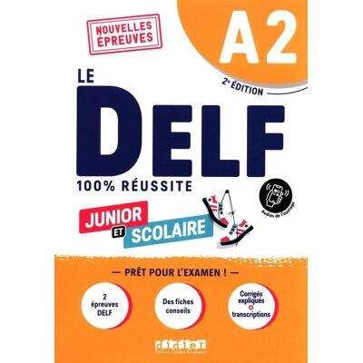 DELF 100% reussite A2 scolaire et junior książka + audio DELF 100% reussite A2 scolaire et junior książka + audio