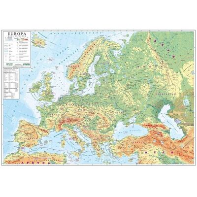 Piętka Europa 1:4 500 000. Mapa ścienna fizyczna ogólnoge Piętka Europa 1:4 500 000. Mapa ścienna fizyczna ogólnoge