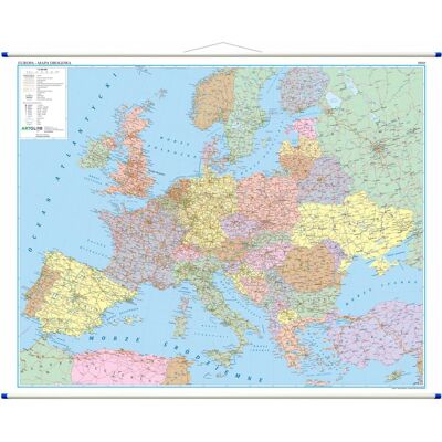 Europa. Mapa ścienna drogowa 1:2 400 000 Europa. Mapa ścienna drogowa 1:2 400 000