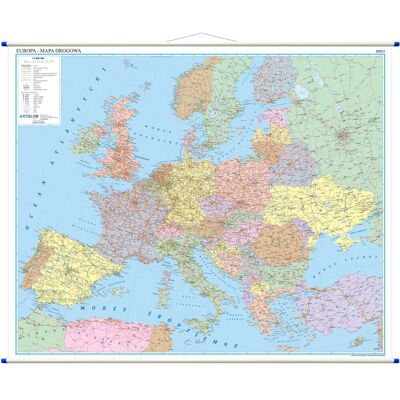 Europa. Mapa ścienna drogowa 1:3 000 000 Europa. Mapa ścienna drogowa 1:3 000 000
