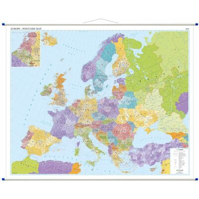 Europa. Mapa ścienna kody pocztowe 1:3 750 000 Europa. Mapa ścienna kody pocztowe 1:3 750 000