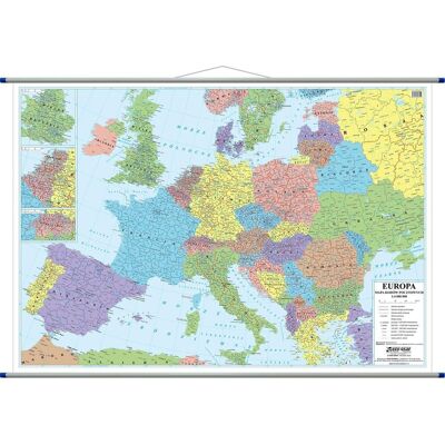 Europa mapa ścienna kody pocztowe, 1:4 000 000, ArtGlob Europa mapa ścienna kody pocztowe, 1:4 000 000, ArtGlob