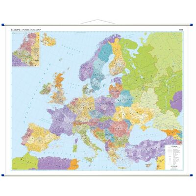 Europa. Mapa ścienna kody pocztowe 1:4 500 000 Europa. Mapa ścienna kody pocztowe 1:4 500 000